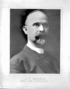 James T Ronald mayor in 1892